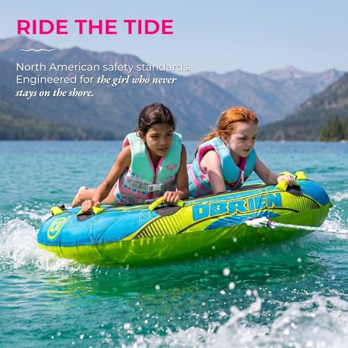Kids Life Jacket for Waterskiing & Boating - Green, 33-55 lbs, USCG Approved, Toddler PFD with Safety Strap