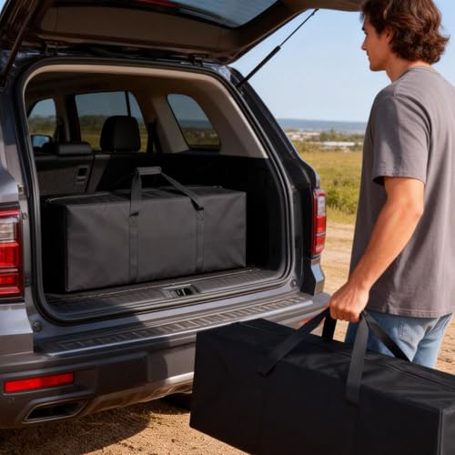 42x15x15 Inch Water-Resistant Storage Duffle Bag - 41Gal Black