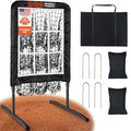 Rallyo Training Net - 9 Hole Baseball & Softball Pitching Target with Strike Zone, Adjustable & Portable Practice Equipment