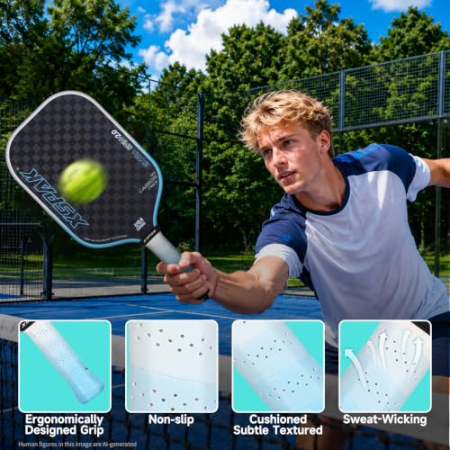 XS XSPAK Blue 12K Carbon Fiber Pickleball Paddle USAPA Approved with Cushion Grip