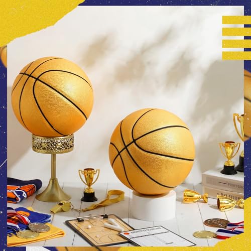 Gold Official Size 7 Autograph Basketball Set - 6 Balls with Pump & Signatures