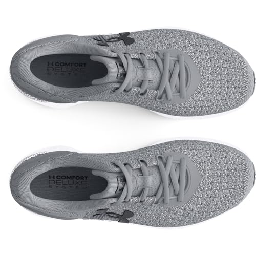 Under Armour Men's HOVR Intake 6 Running Shoes - Steel/Black, Size 8