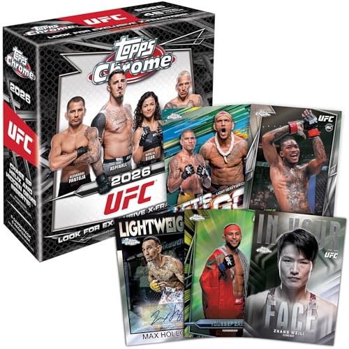 2026 Topps Chrome UFC Trading Card Mega Box Factory Sealed