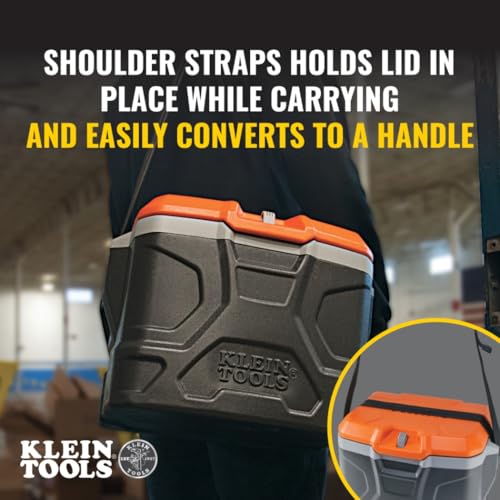 17-Quart Insulated Work Cooler Lunch Box with Seat and 30-Hour Cooling