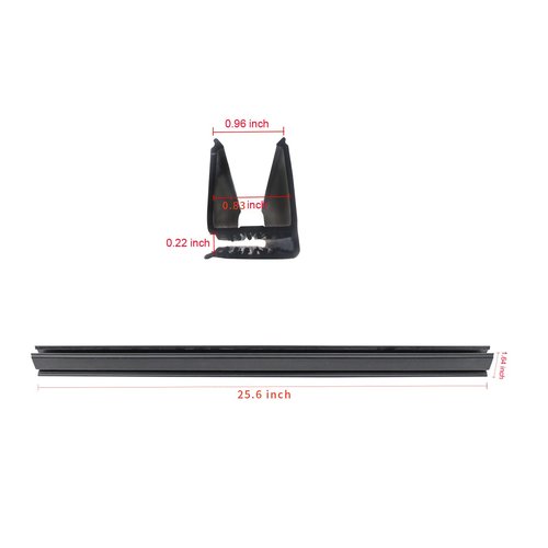 DRIVE UP Windshield Sash Fit EZGO 1994 & Up TXT, DCS, PDS Golf Cart，EGWHC12，EGWHC10 (2Pcs(0.83"x25.6"))