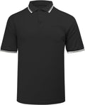 Redgino Men's Baseball Softball Umpire Shirt - Short Sleeve Polo Ref Jersey for Comfort & Mobility