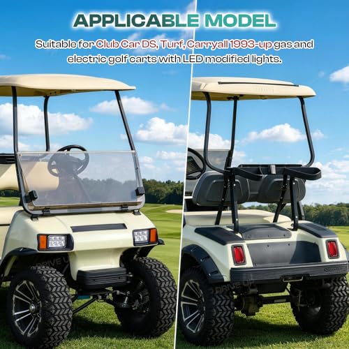 Golf Cart LED Light Kit for Club Car DS 1993-Up Headlights & Taillights - Factory Style