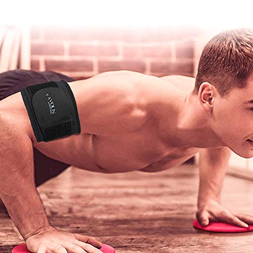 Bicep & Tricep Compression Sleeve 8.3-13.7 Inch Black - Support for Muscle Pain Relief