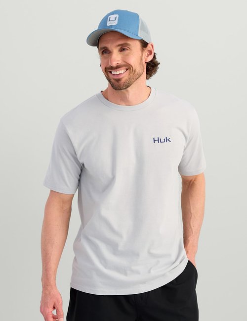 HUK Men's Performance Fishing T-Shirt - KC Scott Short Sleeve Design for Ultimate Comfort