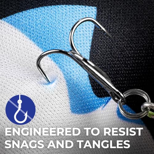 Blue Camo Fishing Rod Sleeves Set for Casting & Spinning Rods - 4 Pcs