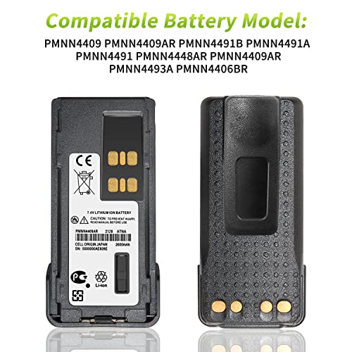 4 Pack Replacement Batteries for Motorola XPR 3500 Radios - 2026 Version