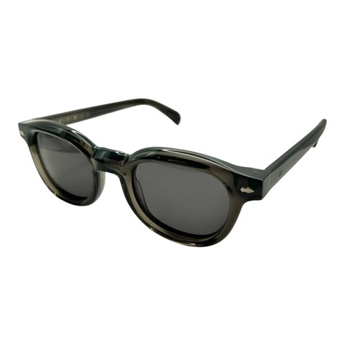ETRIE Shadow Coast Polarized Sunglasses, Grey Acetate Frame, Round UV400 Lenses