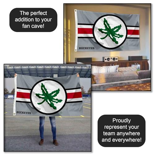 Ohio State Buckeyes College Banner Flag 3x5 - Sports Fan Decor
