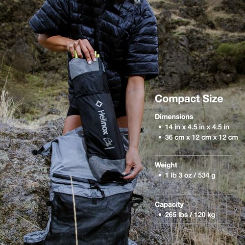 Helinox Chair Zero LT Cyan Lightweight Camping Chair, Ultralight & Packable