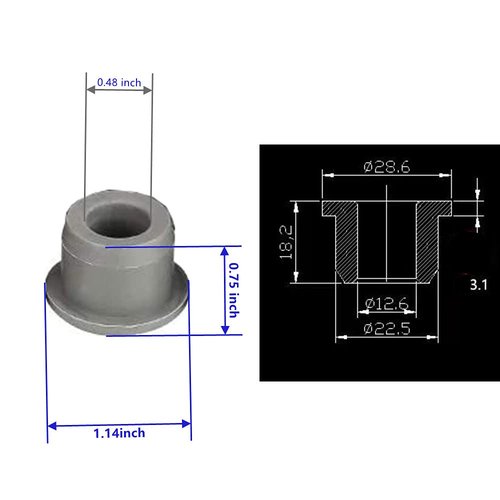 Dr.Acces 24PCS Golf Cart Club Car Precedent Bushing, Urethane, Short, Prec Replace #102956201/1022874011
