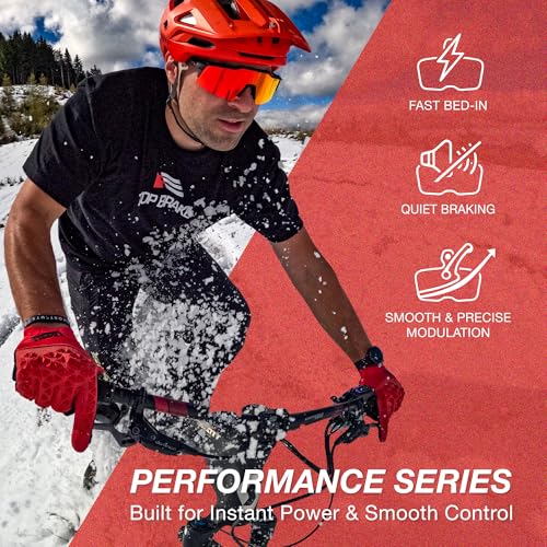 Red MTB Brake Pads for Shimano Tektro Tektro TRP All Mountain Downhill Trail
