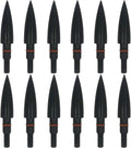 Field Points | Archery Arrowheads with Steel Screw-In Tips - 100/125/150/200/300 Grains (12 Pack)