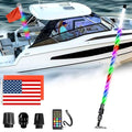 AddSafety 4FT Multi Color LED Boat Navigation Lights with Remote – All-Round Marine Safety & Fun Light Show