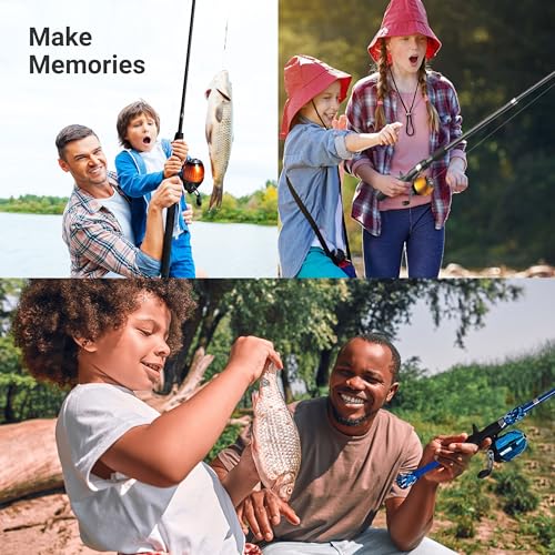 Kids Telescopic Fishing Pole Set - Green, 1.5m, Portable Tackle Kit for Ages 5-10