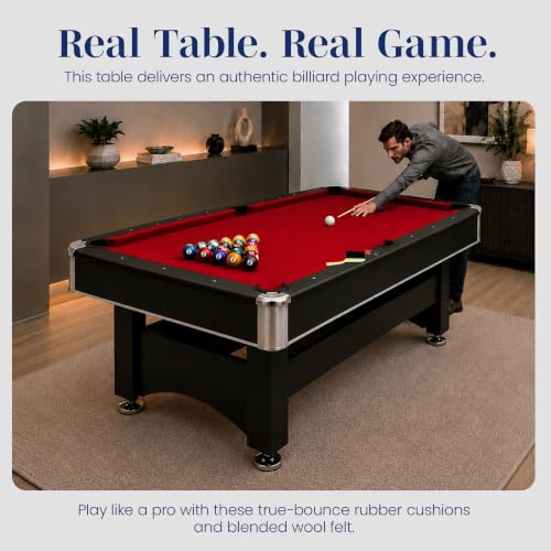 Hathaway Spartan 6 Ft Multi-Game Table with Pool & Ping Pong - Space-Saving Combo