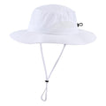 Home Prefer UPF50+ Mens Sun Hat Wide Brim Fishing Hat Airy Mesh UV Protection Portable Bucket Sun Hat White