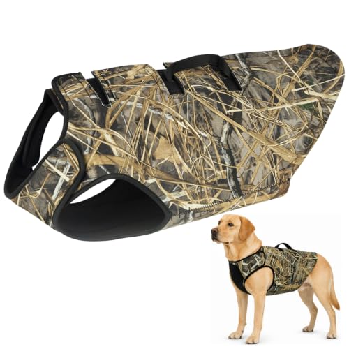 Hunthor Dog Hunting Vest Large Neoprene Camo Waterfowl Field Use
