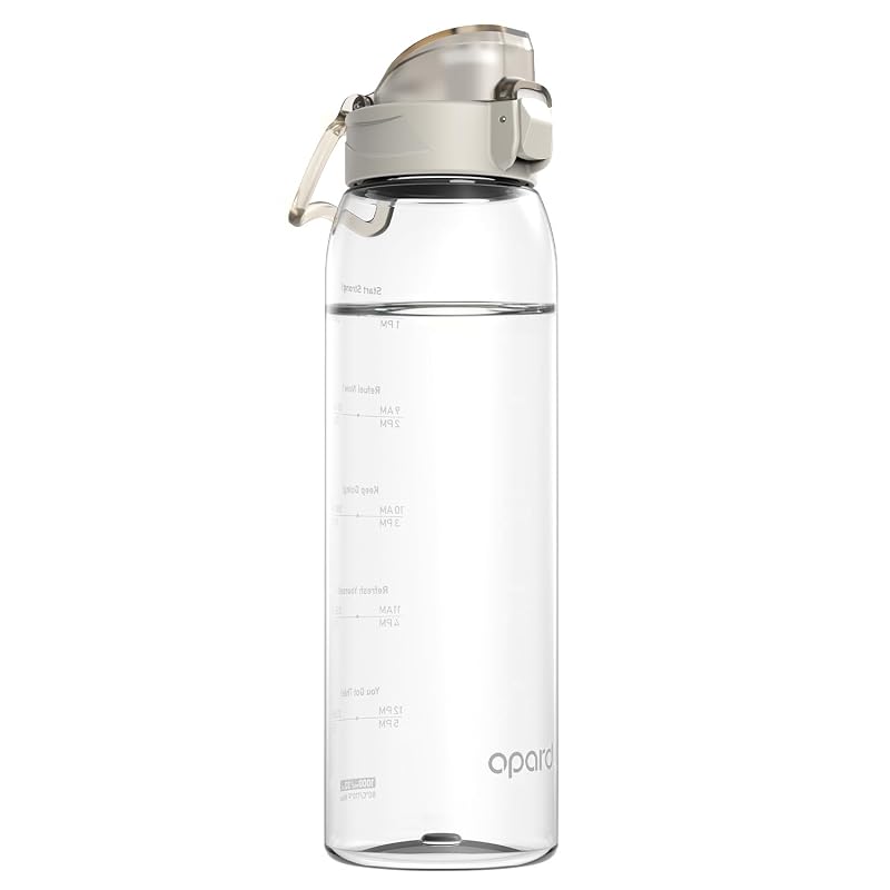 Opard Zip Bottle 32oz - BPA Free Tritan Water Bottle with One-Hand Slide Lock, Dishwasher Safe