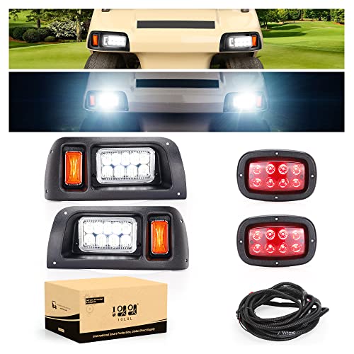 Golf Cart Headlight and Taillight Kit for Club Car DS 1993+ Street Legal 12V