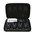 Wireless Water-Resistant Fishing Bite Alarm Set with Digital Receiver & Case