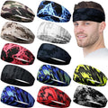 Lyrow 12 Pcs American Headbands for Men Running - Stylish Style