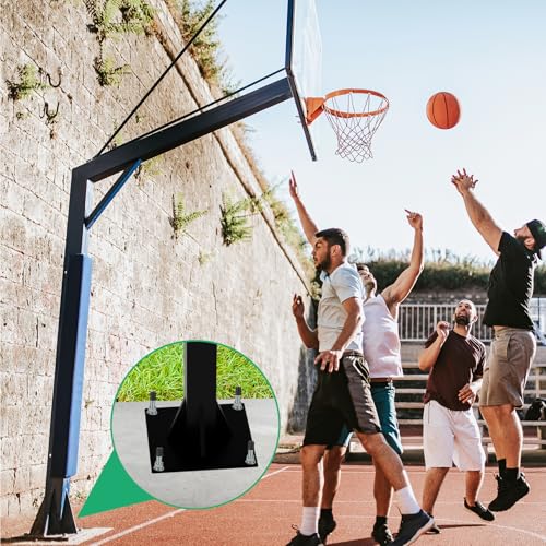 Utag 7-Inch Heavy-Duty Basketball Hoop Anchor Kit - Black