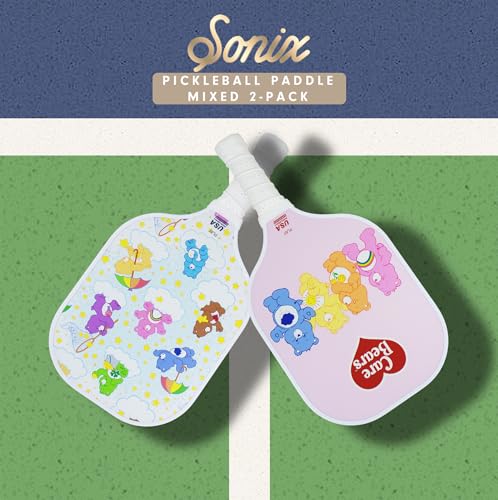 Sonix Pickleball Paddles Set of 2 - Care Bears Edition - USAPA Approved Fiberglass