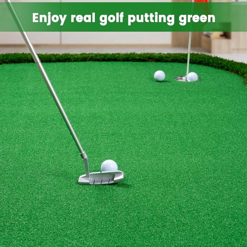FARROLL 5x10ft Green Indoor/Outdoor Golf Putting Green Mat - Realistic Practice