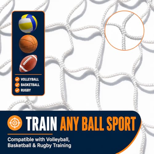 Adjustable Volleyball Setting Net with Tripod Support, 7.5-11.5 ft Training Equipment