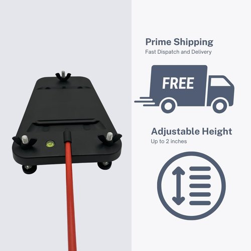 Bogeys2Birdies Alignment and Leveling Stand for Swing Caddy SC4 / SC4Pro Golf Launch Monitor, Voice Caddy, Adjustable Height, Built-in Level, Alignment Stick Holder