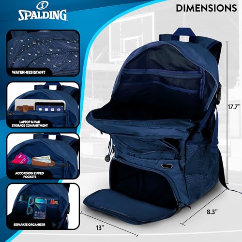 Basketball Backpack with Shoe & Ball Compartments - Large Sports Bag for Athletes