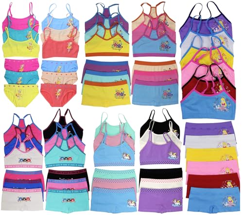 Girls' 12-Piece Cami or Racerback Tops & Bottoms Set - 7-11 Years