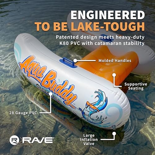 Water Inflatable Ski Trainer for Water Skiing & Wakeboarding - Aqua Buddy WATER Device