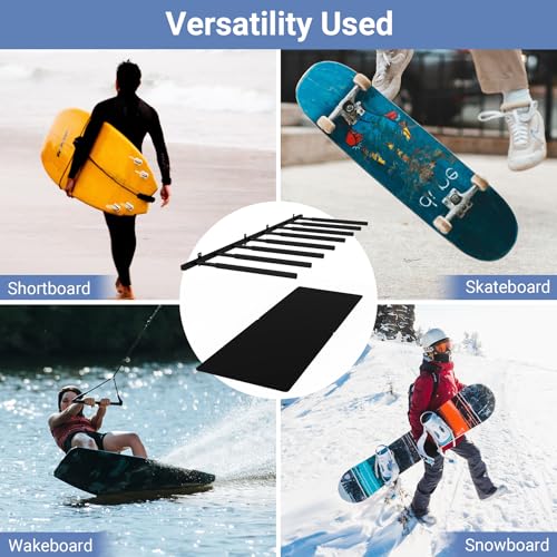 Neorexon Surfboard Wall Mount Rack 8 Arms - Safe Vertical Storage with Soft Sponge Sleeves