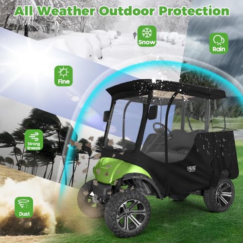 10L0L 2 Passenger Golf Cart Enclosure Cover for Yamaha Drive 2 G14 G16 G22 G29