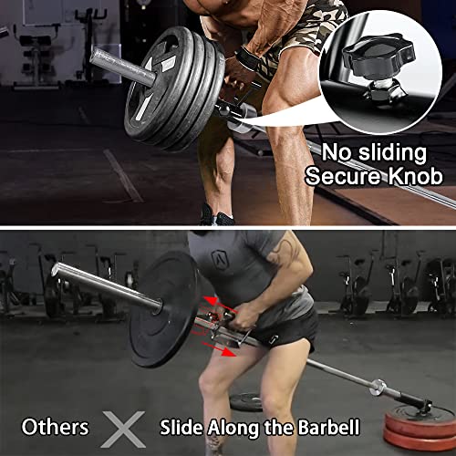 Heavy Duty T Bar Row Handle for 2-Inch Barbell – Non-Slip Rubber Grip, Solid Steel Landmine Attachment for Home Gym