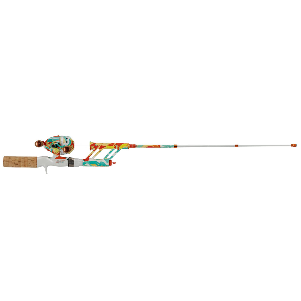 ProFISHiency Krazy Pocket Combo | 30” Light Action Tangle-Free Telescopic Fiberglass Rod | Micro Spincast Reel 4.1:1 Gear Ratio | Pre-Spooled w/ 6lb Line