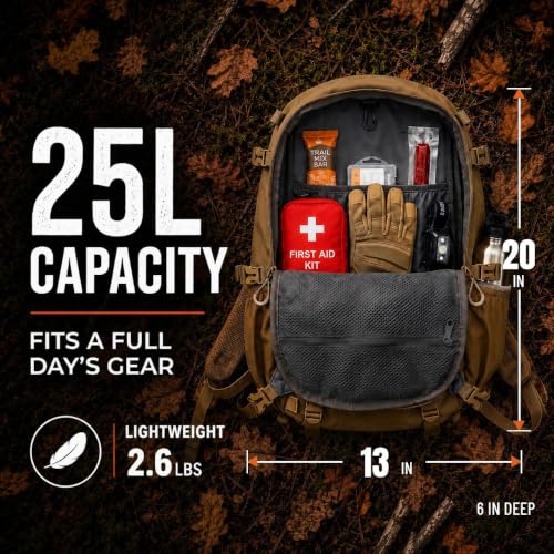 Lone Trail SB1 Silent Hunting Backpack with Bow & Rifle Carry System 25L