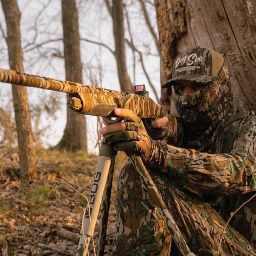 Mossy Oak Bottomland BOG Deadshot Hunting Tripod with Adjustable Height & Universal Shooting Rest