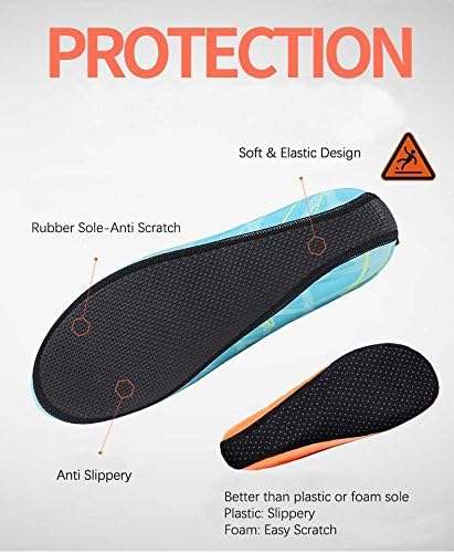 Skiennix Quick-Dry Water Shoes - Flexible Aqua Socks for Beach, Swim, Diving & Yoga | Lightweight & Comfortable