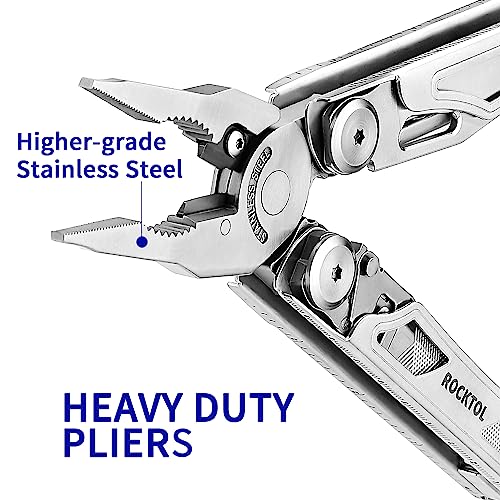 Multitool with VG10 Knife Blade - 29-in-1 Heavy-Duty Pliers & Survival Tool