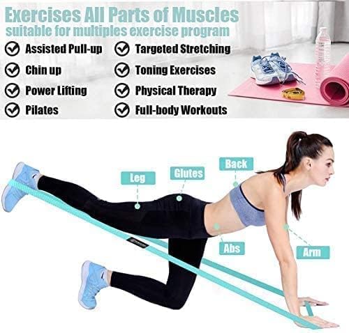 GAIYAH FITNESS Long Resistance Bands for Working Out Women, Fabric Resistance Band, Stretch Bands for Exercise Bands Resistance Bands Set for Physical Therapy, Elastic Bands for Exercise
