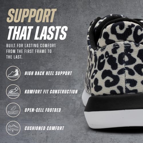 KR Strikeforce Lux Womens Leopard Bowling Shoes with #8 Slide Pads - Left/Right Hand