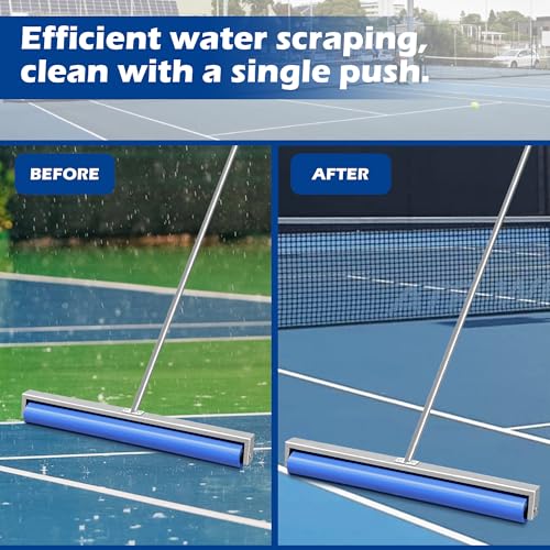 Montex Silver 37'' Tennis Court Squeegee - Quick Water Removal Tool