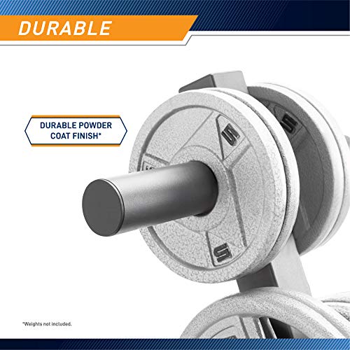 Marcy L-Frame Black Olympic Weight Plate Storage Tree for 2-Inch Plates